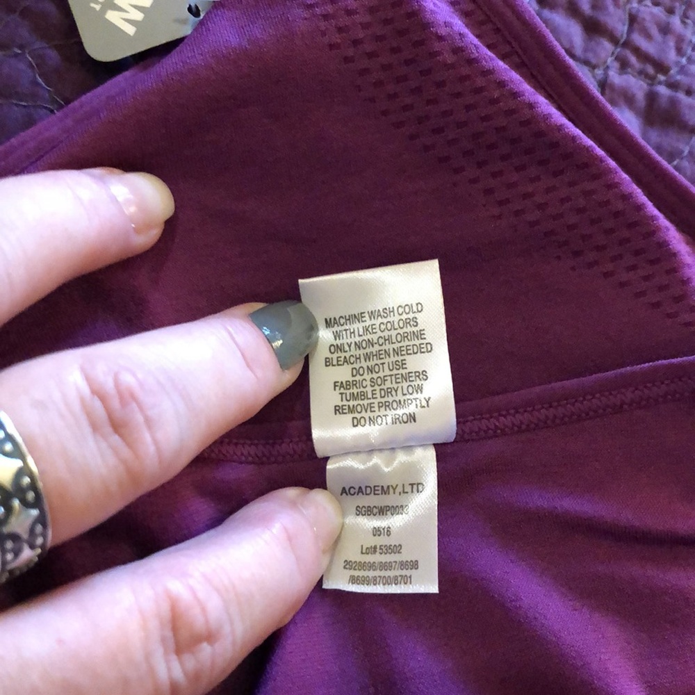 NWT Plum colored Sports Bra by BCG - Picture 4 of 8
